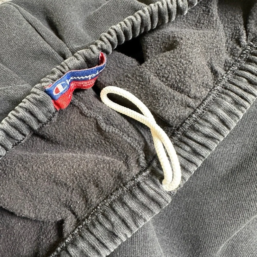 Champion Mens Fleece Sweatpants Black Joggers P1875-003 Size L